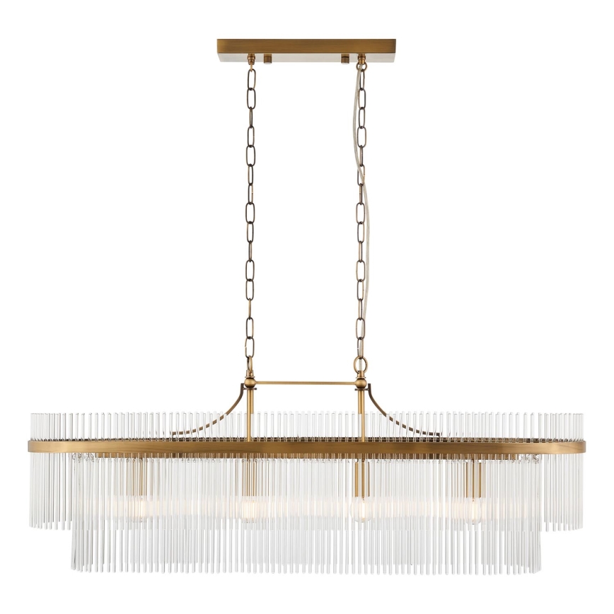 Endon 112573 - Люстра на цепи MARIETTA 4xE14/6W/230V латунь/прозрачный