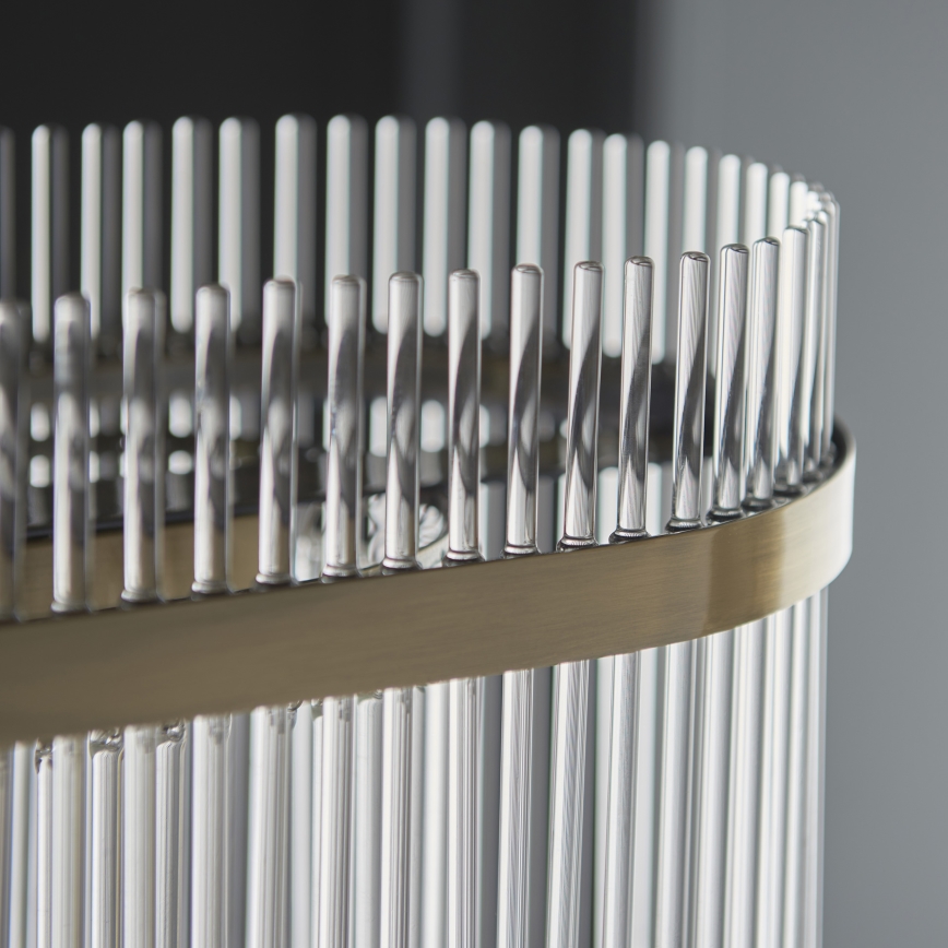 Endon 112573 - Люстра на ланцюгу MARIETTA 4xE14/6W/230V латунь/прозорий