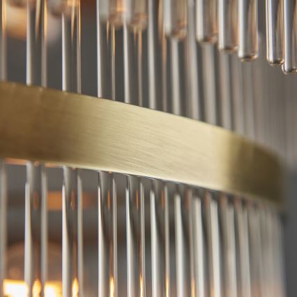 Endon 112793 - Люстра на цепи MARIETTA GRAND 21xE14/6W/230V латунь/прозрачный