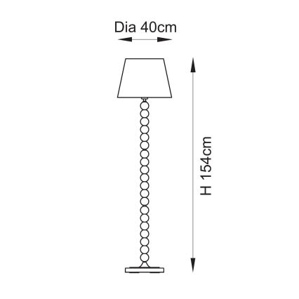 Endon 114667 - Торшер HIGGLEDY 1xE27/10W/230V розовый