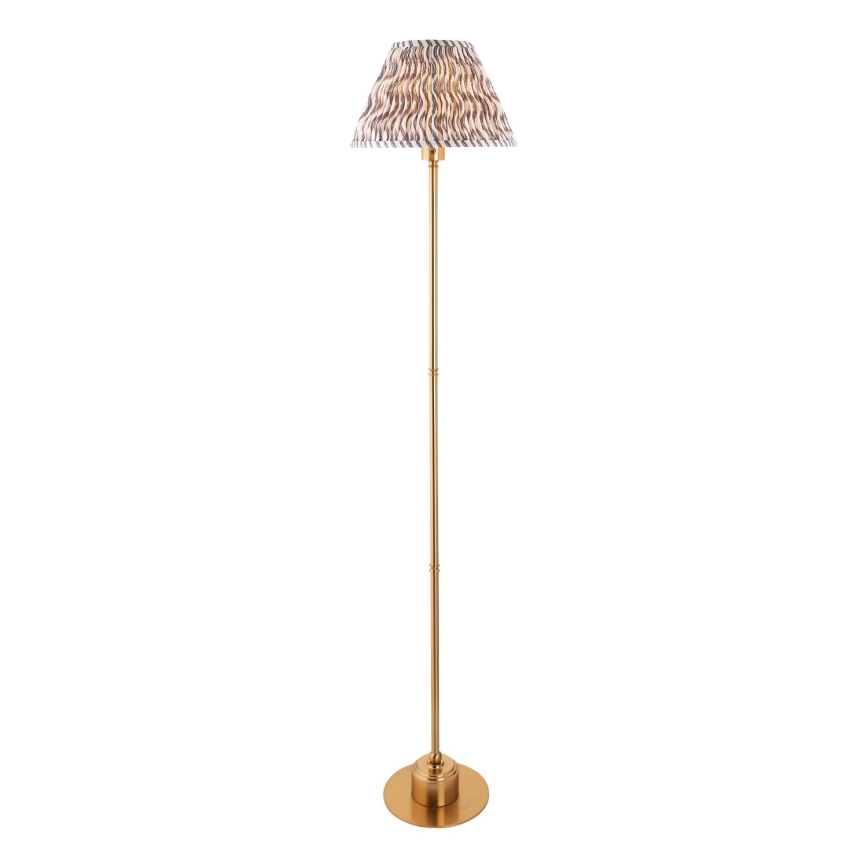 Endon 114785 - LED Акумуляторний торшер з регулюванням яскравості BURLEY LED/1,5W/5V 3600 mAh латунь/сірий