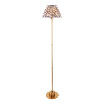 Endon 114785 - LED Акумуляторний торшер з регулюванням яскравості BURLEY LED/1,5W/5V латунь/сірий