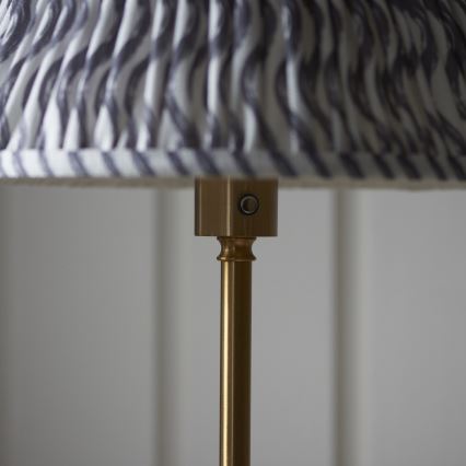 Endon 114785 - LED з регулюванням яскравості акумуляторна підлогова лампа BURLEY LED/1,5 Вт/5 В 3600 mAh латунь/сірий