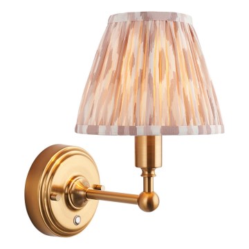 Endon 114831 - LED Акумуляторна настінна лампа з регулюванням яскравості BURLEY LED/1,5W/5V 3600 mAh латунь/бежевий