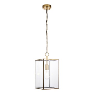 Endon 119141 - Люстра на цепи HAMMOND 1xE27/10W/230V 21,5x21,5 см латунь