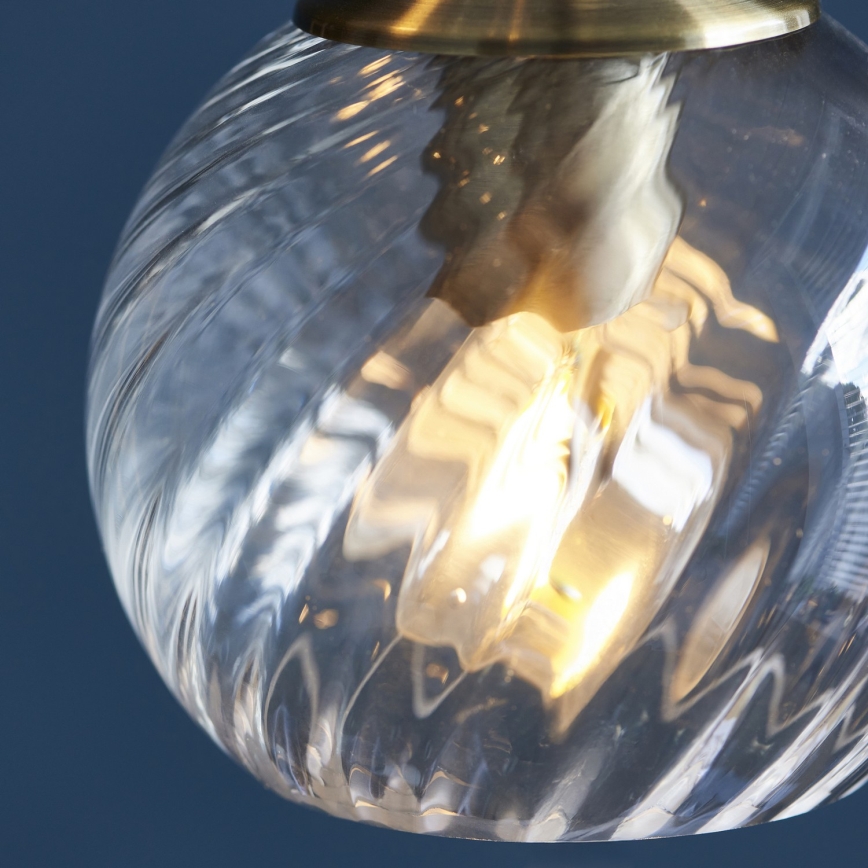 Endon 119435 - Люстра на тросі ALLEGRA 5xE14/7W/230V латунь