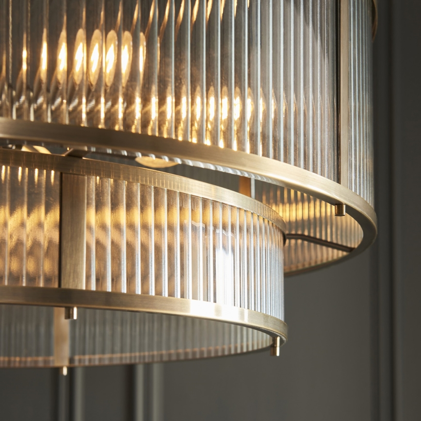 Endon 119456 - Люстра на цепи RIDGETON 8xE14/7W/230V матовый хром