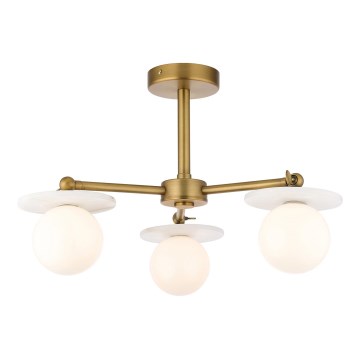 Endon 120036 - Люстра на штанзі CERCHIO 3xG9/5W/230V латунь