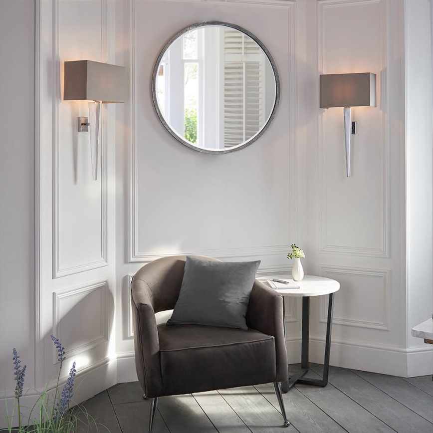 Endon 56706 - Бра MORETO 1xE14/7W/230V глянцевый хром/серый