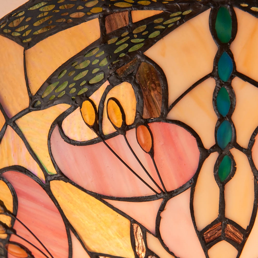 Endon 63922 - Стельовий світильник Tiffany ASHTON 2xE27/60W/230V діаметр 45 см