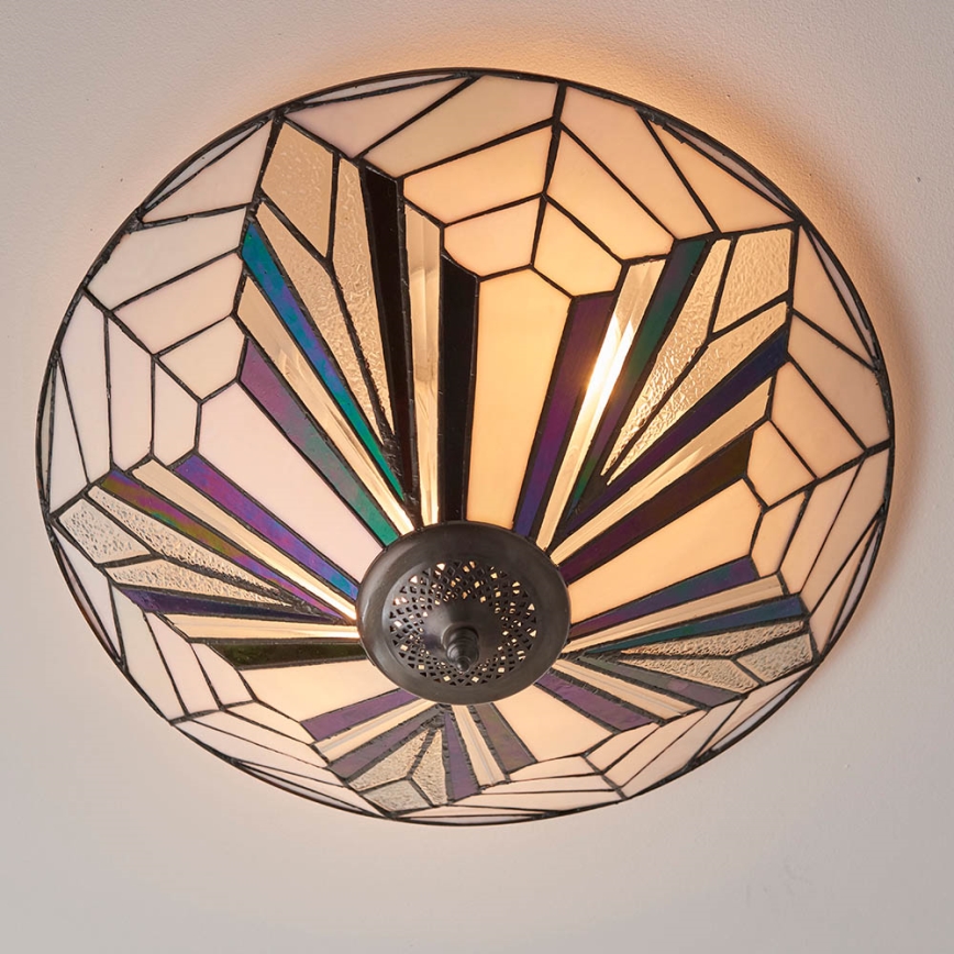 Endon 63935 - Потолочный светильник Tiffany ASTORIA 2xE27/60W/230V, диаметр 48 см