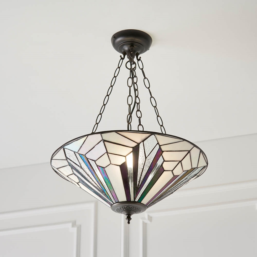 Endon 63936 - Люстра на ланцюзі Tiffany ASTORIA 3xE27/60W/230V діаметр 48 см