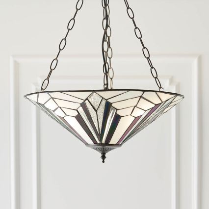 Endon 63936 - Люстра на ланцюзі Tiffany ASTORIA 3xE27/60W/230V діаметр 48 см