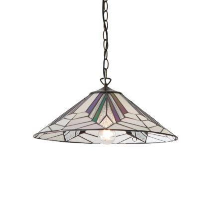 Endon 63938 - Люстра на цепи Tiffany ASTORIA 1xE27/60W/230V, диаметр 48 см