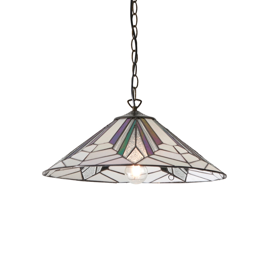 Endon 63938 - Люстра на цепи Tiffany ASTORIA 1xE27/60W/230V, диаметр 48 см