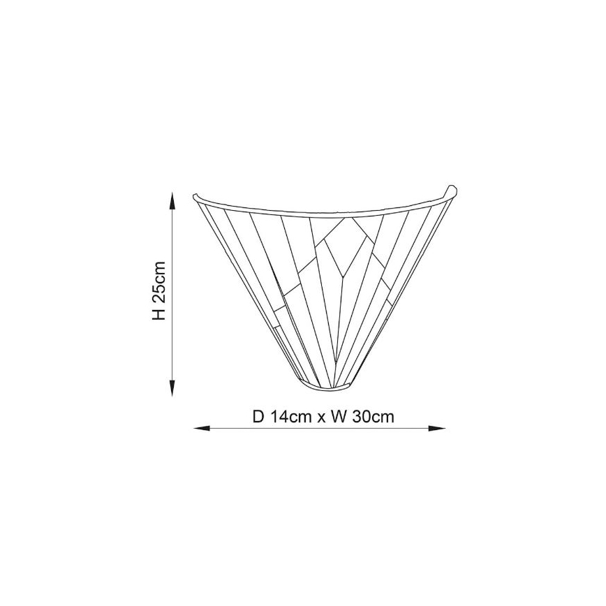 Endon 63940 - Настенный светильник Tiffany ASTORIA 1xE14/40W/230V