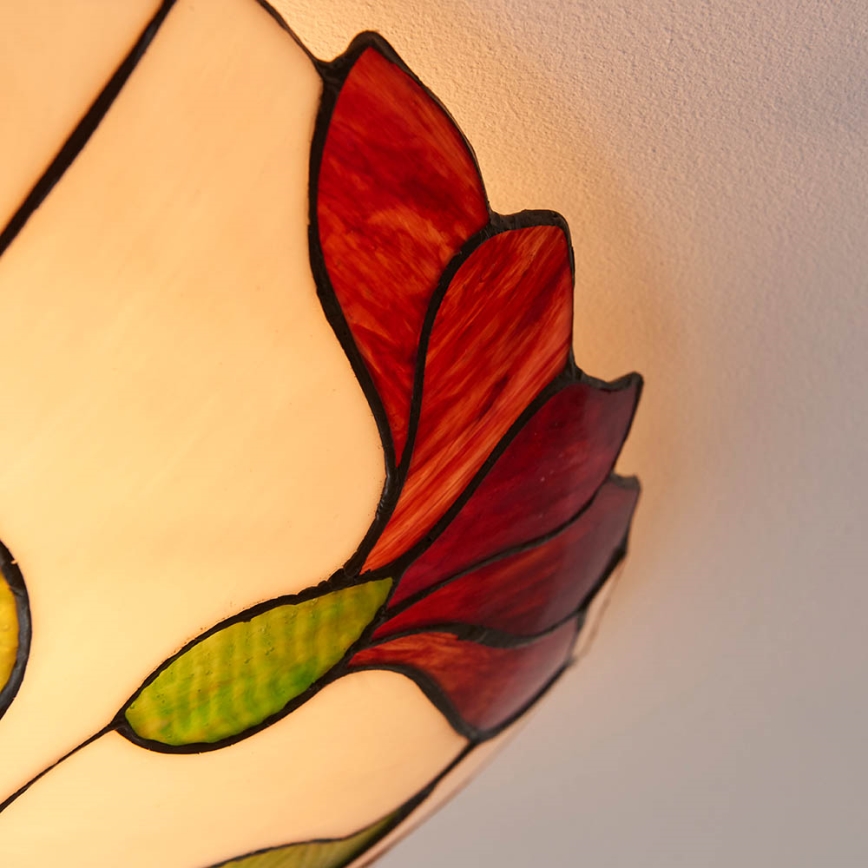 Endon 63960 - Стельовий світильник Tiffany BOTANICA 2xE27/60W/230V Ø 45 см