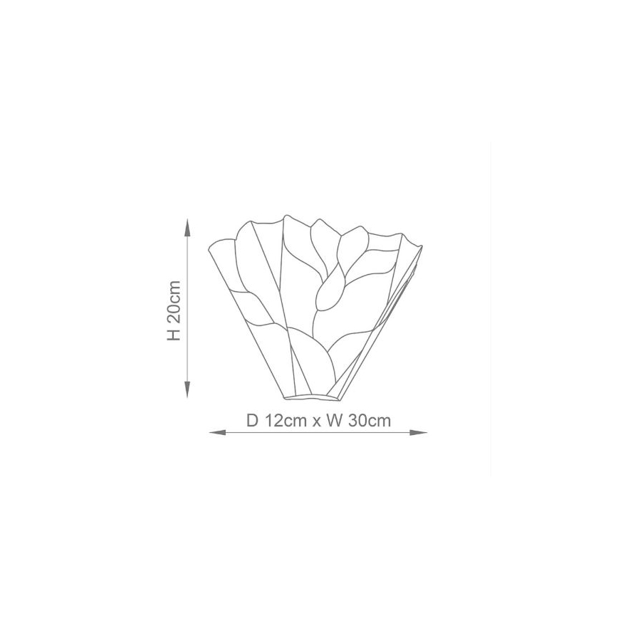 Endon 63964 - Бра Tiffany BOTANICA 1xE14/40W/230V