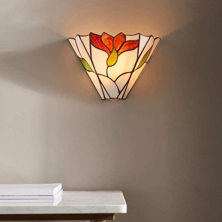 Endon 63964 - Настінний світильник Tiffany BOTANICA 1xE14/40W/230V