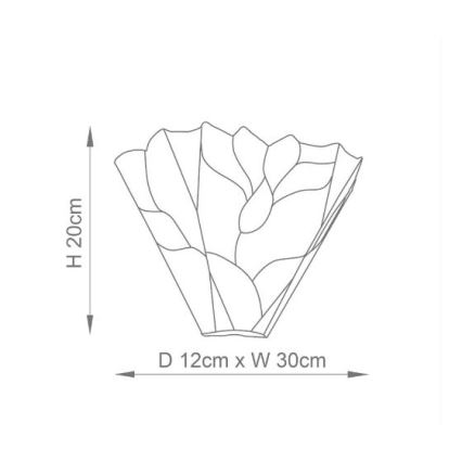 Endon 63964 - Настінний світильник Tiffany BOTANICA 1xE14/40W/230V
