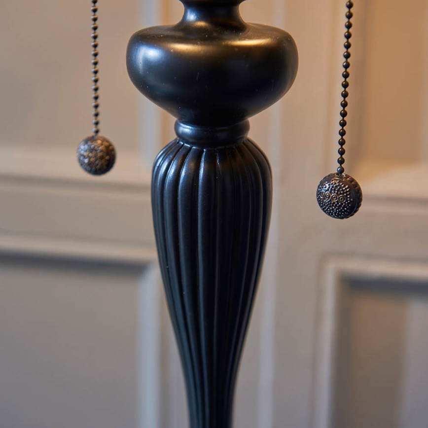 Endon 63972 - Підлогова лампа Tiffany BROOKLYN 2×E27/60 Вт/230 В діаметр 50 см