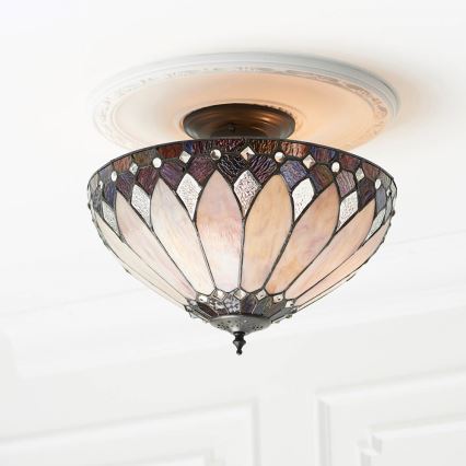 Endon 63978 - Накладная люстра Tiffany BROOKLYN 3xE27/60W/230V, диаметр 40 см