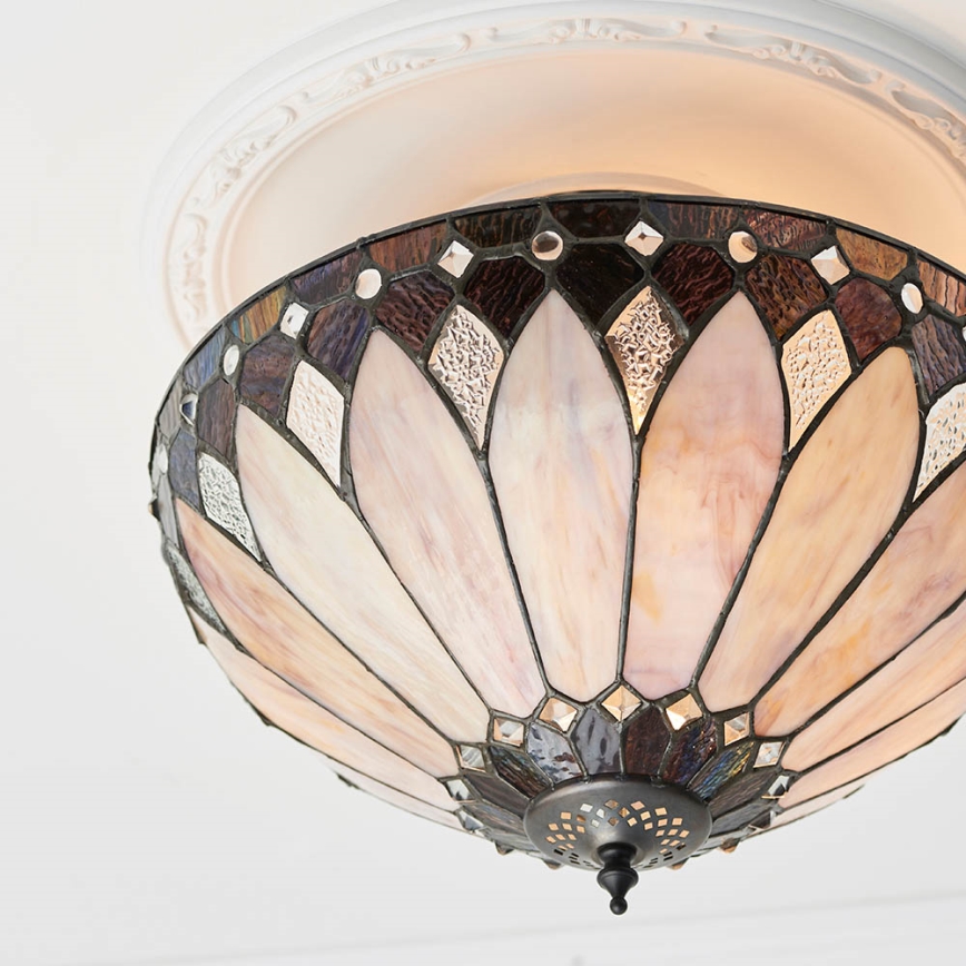 Endon 63978 - Накладная люстра Tiffany BROOKLYN 3xE27/60W/230V, диаметр 40 см