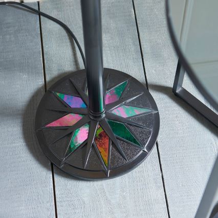 Endon 64042 - Підлогова лампа Tiffany DARK STAR 1xE27/60W/230V діаметр 42 см