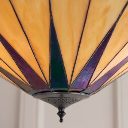 Ендон 64043 - Накладна люстра Тіффані ДАРК СТАР 3xE27/60W/230V, діаметр 49 см