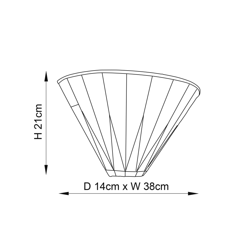 Endon 64046 - Настенный светильник DARK STAR 1xE14/40W/230V