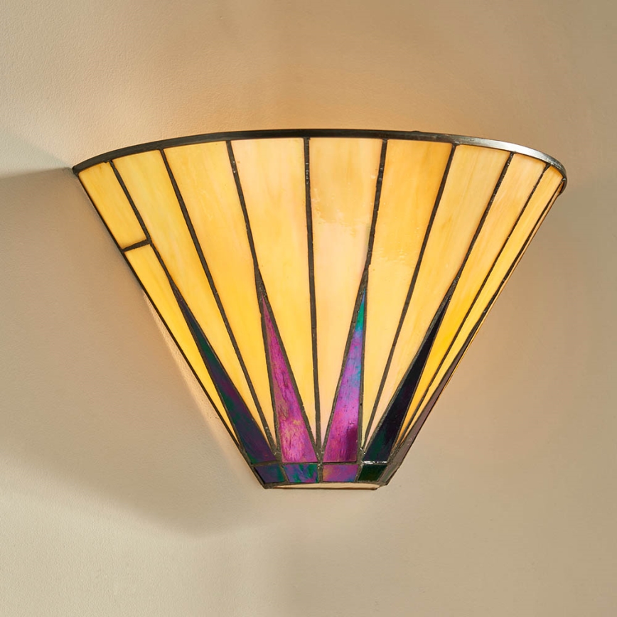 Endon 64046 - Настенный светильник Tiffany DARK STAR 1xE14/40W/230V