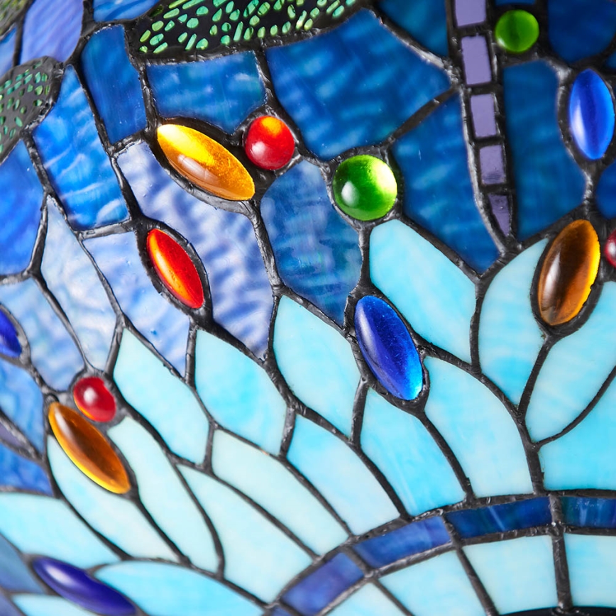 Endon 64075 - Люстра на цепи Tiffany DRAGONFLY 3xE27/60W/230V, диаметр 41 см