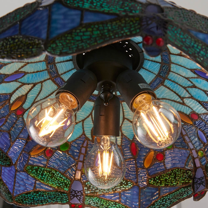 Endon 64080 - Люстра на цепи Tiffany DRAGONFLY 3xE27/60W/230V диаметр 41 см