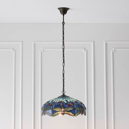 Endon 64080 - Подвесная люстра на цепи DRAGONFLY 3xE27/60W/230V, диаметр 41 см