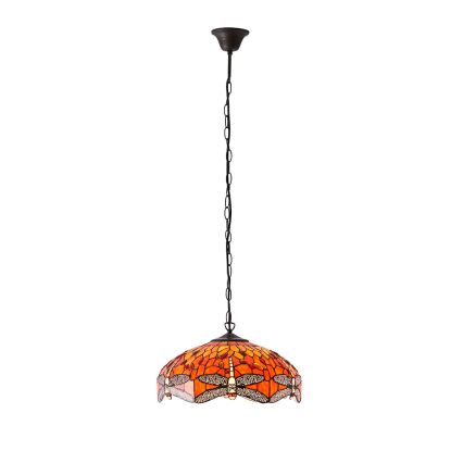 Endon 64081 - Люстра на ланцюгу Tiffany DRAGONFLY 3xE27/60W/230V Ø 41 см