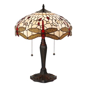 Endon 64085 - Настольная лампа Tiffany DRAGONFLY 2xE27/60W/230V pr. 41 cm