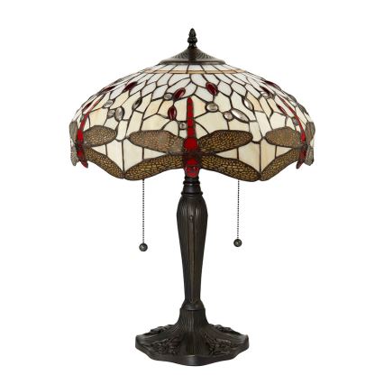 Endon 64085 - Настольная лампа Tiffany DRAGONFLY 2xE27/60W/230V pr. 41 cm
