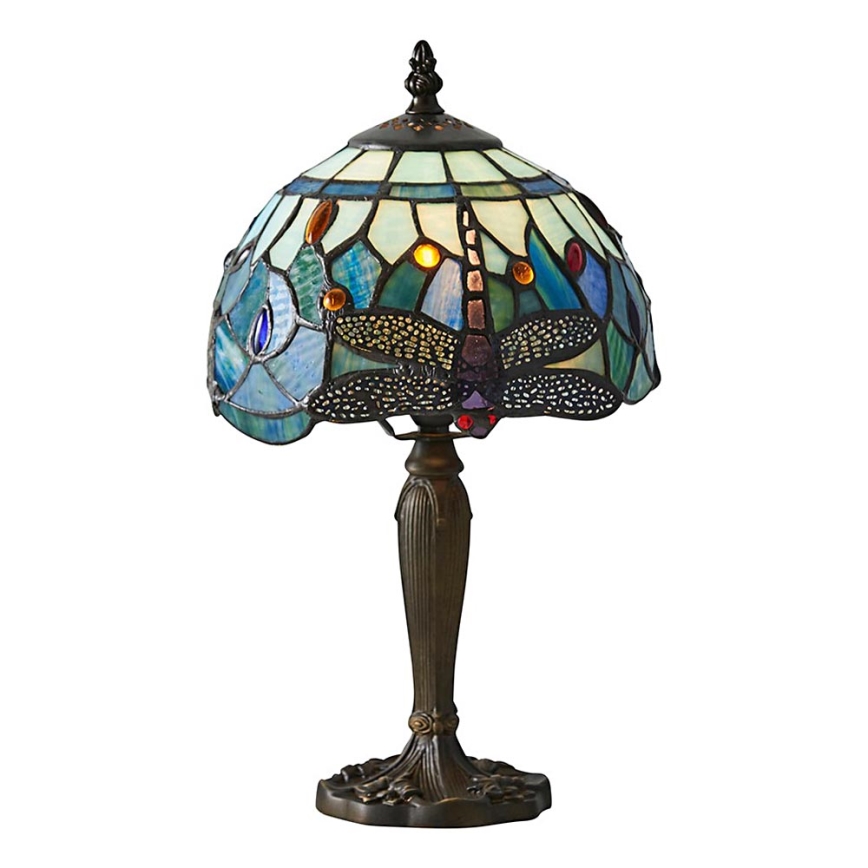 Endon 64088 - Настільна лампа Tiffany DRAGONFLY 1xE14/40Вт/230В діаметр 20 см