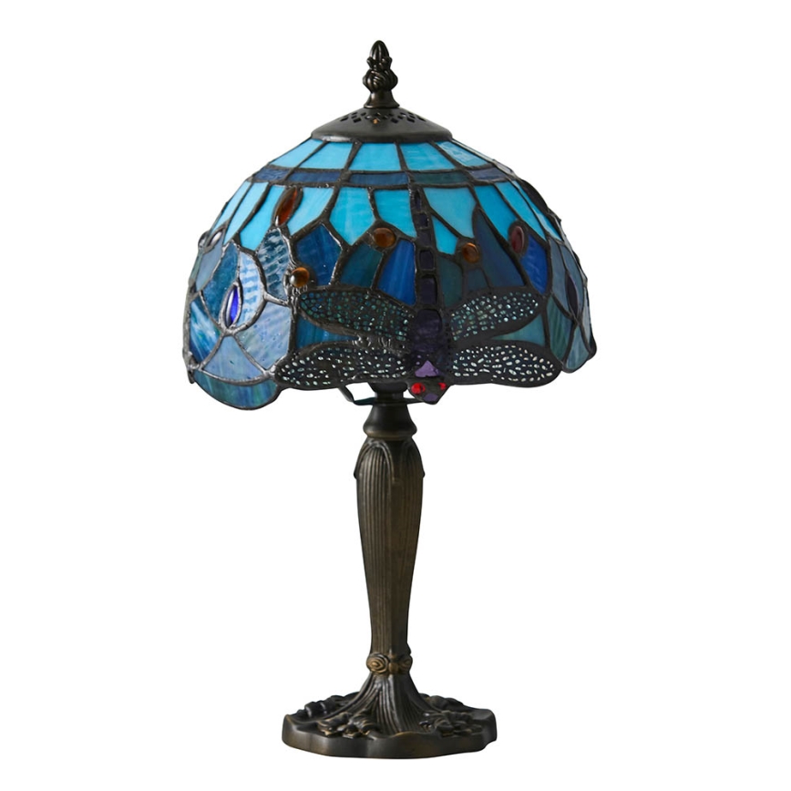 Endon 64088 - Настольная лампа Tiffany DRAGONFLY 1xE14/40W/230V, диаметр 20 см