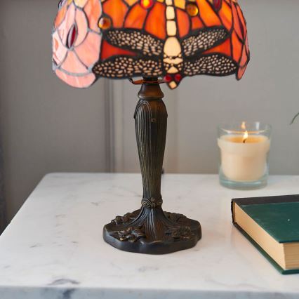 Endon 64091 - Настольная лампа Tiffany DRAGONFLY 1xE14/40W/230V диам. 20 см