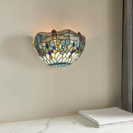 Endon 64102 - Настінний світильник Tiffany DRAGONFLY 1xE14/40W/230V