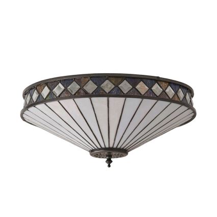 Endon 64145 - Потолочный светильник Tiffany FARGO 2xE27/60W/230V, диам. 41,5 см