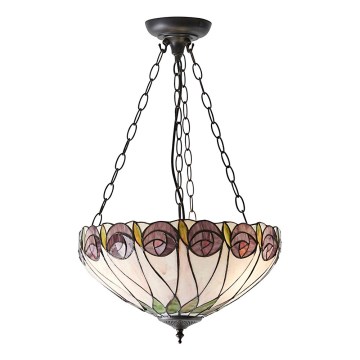Endon 64175 - Люстра на ланцюзі Tiffany HUTCHINSON, 3xE27/60W/230V, діаметр 40 см