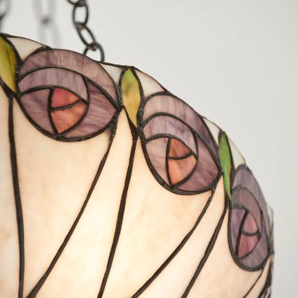 Endon 64175 - Подвесная люстра на цепи Tiffany HUTCHINSON 3xE27/60W/230V, диаметр 40 см