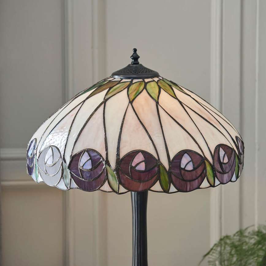 Endon 64177 - Настольная лампа Tiffany HUTCHINSON 1xE27/60W/230V, диаметр 40 см
