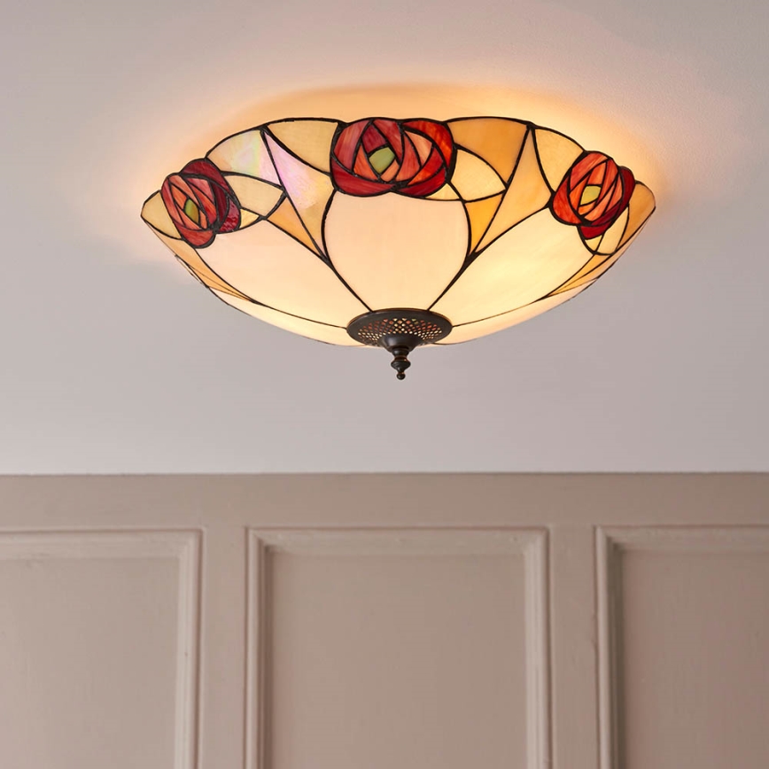 Endon 64182 - Потолочный светильник INGRAM 2xE27/60W/230V диаметр 45 см