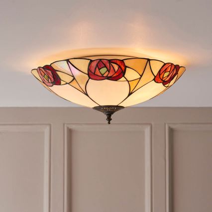 Endon 64182 - Потолочный светильник INGRAM 2xE27/60W/230V диаметр 45 см