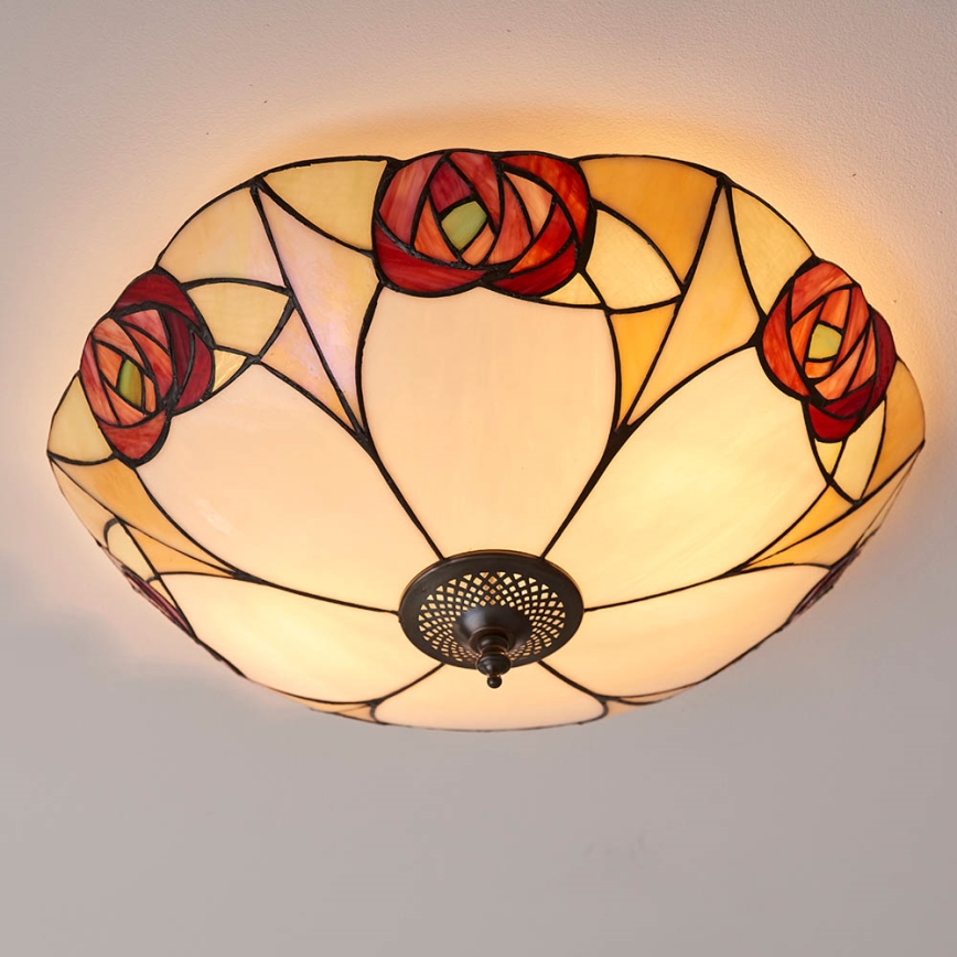 Endon 64182 - Стельовий світильник INGRAM 2xE27/60W/230V діаметр 45 см