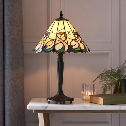 Endon 64195 - Настольная лампа Tiffany JAMELIA 1xE27/60W/230V диам. 31 см