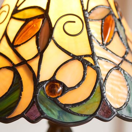 Endon 64196 - Настольная лампа в стиле Тиффани JAMELIA 1xE14/40W/230V Ø 20 см
